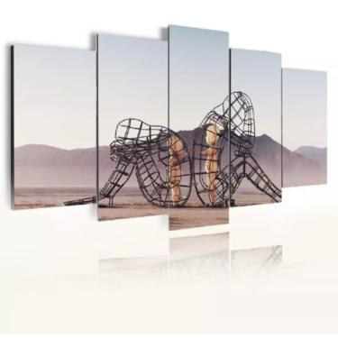 Imagem de Aero Print - Quadro Decorativo 5 Peças Psicológico 95x60cm Psicologia