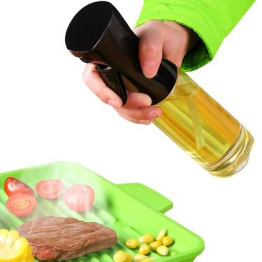 Imagem de Borrifador Culinário em Vidro 220 ml – Pulverizador de Azeite, Vinagre e Molho de Soja – Galheteiro Spray Reutilizável para Temperos, Cozinhar sem Excessos e Finalizações Precisas