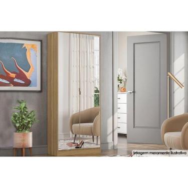 Imagem de Armário Multiuso Sala Grife 2 Portas c/ Espelho Amêndola - Demóbile