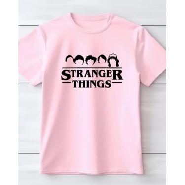 Imagem de camiseta 100% algodao stranger things o filme - kyros, Rosa, P