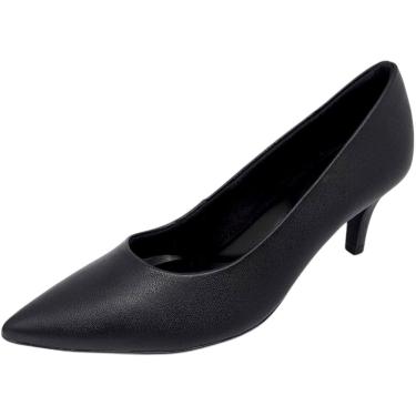 Imagem de Scarpin Feminino Salto Médio Bico Fino Confortavel Usaflex
