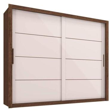 Imagem de Guarda Roupa Casal Imperador Plus Jacarandá Off White - Zanzini