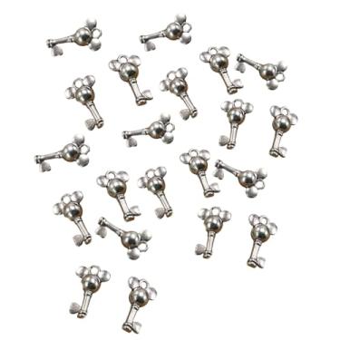 Imagem de Tangseajiao 50 peças de pingentes modernos de prata antiga para fabricação de chave, suprimentos por atacado, pingentes, artesanato, vintage, ligas, colar, suprimentos a granel, acessórios