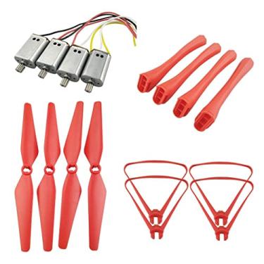 Imagem de Hélice, trem de pouso, capa protetora e conjunto de motor para X8SW X8SC X8SG Pro (pacote com 4)