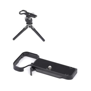 Imagem de YUULNMOP Placa de base de liberação rápida para câmera sem espelho Sony Alpha a7C II, placa de suporte de montagem inferior com placa de liberação rápida para tripé padrão Arca (preto)