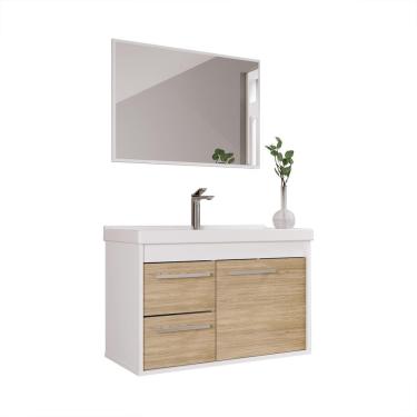 Imagem de Gabinete Banheiro Em Mdf E Cuba - Potenza Berlin 60Cm