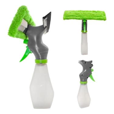Imagem de 2X Rodo Limpa Vidro Spray Reservatório Borrifa Lava E Seca C