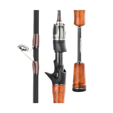 Imagem de ZzleoyuUUs-12 Vara de pesca de carbono vara de pesca 1,39 m .55M .68M .8M peso da isca .5-8g vara de fundição equipamento mar água salgada surf vara de pesca (1,55 m)