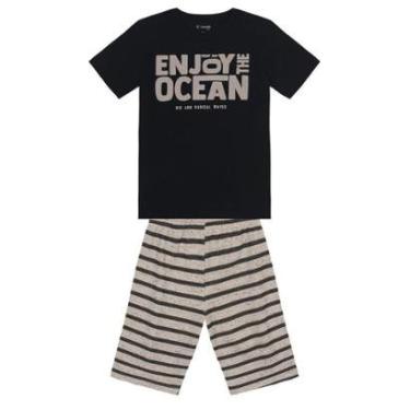 Imagem de Conjunto Infantil Menino Em Puff Brandili-Masculino