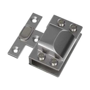 Imagem de Kuntesetty Fechadura de porta de vidro sem moldura, trava de portão para porta de vidro de 5 a 8 mm de espessura, trava de piso para shoppings, porta de vidro,