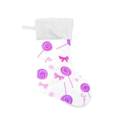 Imagem de GakkiGii Flocos de neve e arcos grandes meias de Natal, decoração de Natal suspensa para parede de árvore de lareira, 45 x 31 cm