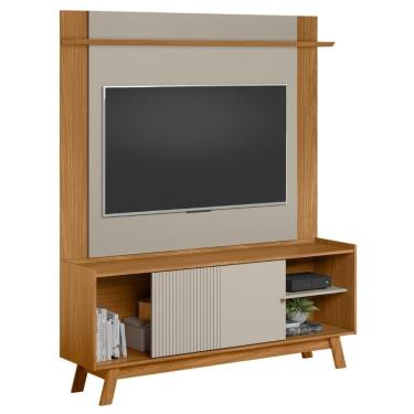 Imagem de Painel 55 Pol Lana E Rack 160cm Arum Nature/off L06 - Mpozenato