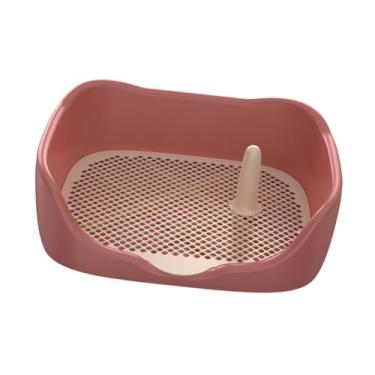 Imagem de Whtkoph Vaso Sanitário para Cães, Vaso Sanitário com Grades de Malha para Treinamento de Animais de Estimação, Bandeja para Penico Interno, Ferramenta de Limp, Vermelho Grande