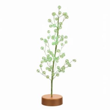 Imagem de Árvore De Natal Decorativa Para Mesa Pequena Com Base Bolinhas E Galho