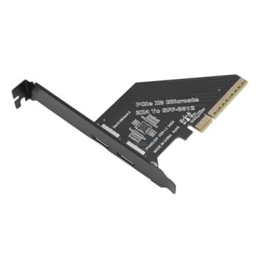 Imagem de RiToEasysports Placa Adaptadora PCIe 4.0 X8 para Oculink, Transferência de Dados de Alta Velocidade 128GT/s para GPU Externa EGPU NVMe SSD, Conector SFF 8612, Plug and Play para Linux