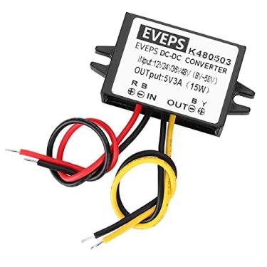 Imagem de Generic Fonte de Alimentação Redutora DC-DC 12V/24V/36V/48V a 5V 3A Conversor para Motor, Roteador, Dispositivos Elétricos
