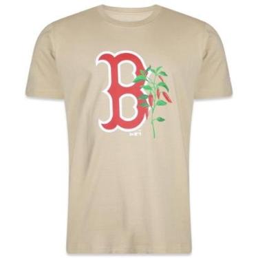 Imagem de Camiseta New Era Mlb Boston Sox Rooted Nature Masculino-Masculino
