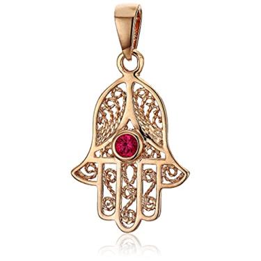 Imagem de Mystigold Pingente Hamsa para mulheres banhado a ouro 18K ou prata esterlina 925 banhado a ródio I colar olho turco pingente de proteção I joias olho turco I pingentes olho turco I pingente de mão I