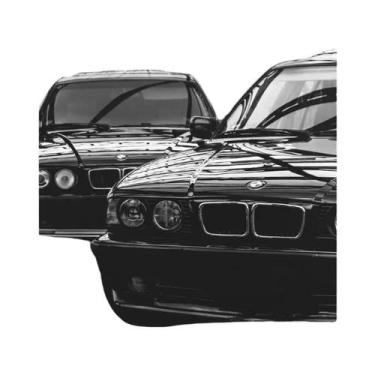 Imagem de Pôster De Carro Luxuoso Preto E Branco Em HD, Arte Moderna Para Decora