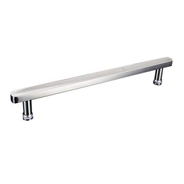 Imagem de uhyOHF Maçanetas de vidro, maçaneta de porta de vidro de chuveiro, barra de apoio de porta de segurança de banheiro puxador de porta de vidro de empurrar e puxar, distância do furo 440 mm, comprimento