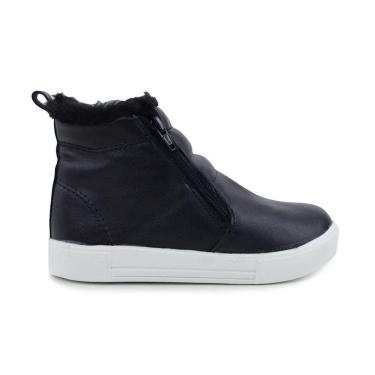 Imagem de Bota Infantil Feminina Ploc Peluciada Preta - 01I-Feminino