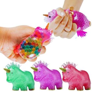 Imagem de Brinquedos Anti Estress Unicórnio Apertar Bolinha Gel Smash Ball Infan