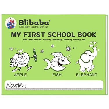 Imagem de Caderno de rastreamento, caderno de exercícios pré-escolares, rastreamento de letras grandes para pré-escolares e jardim de infância, livro de escrita pré-K, letras e números, livro de prática de caligrafia para uso escolar ou doméstico