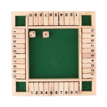 Imagem de Jogo De Tabuleiro De Dados Aritméticos De Madeira Para 4 Jogadores, Jo