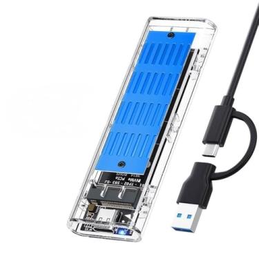 Imagem de Case Externo SSD M.2 NVMe Sata USB 3.1 Tipo-C Velocidade 10Gbps | Compatível Windows, Mac e Linux | Adaptador Gabinete Externo Tamanho 2230/2242/2260/2280 Portátil Premium