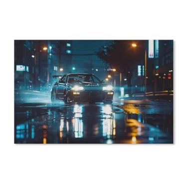 Imagem de HouLaiZhe Posters de carro japoneses modificados Jdm parede parede estética decoração de parede pinturas de parede decoração de parede sala de galeria decoração de parede para quarto sala de estar