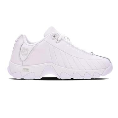 Imagem de K-Swiss Tênis feminino St329 CMF, Branco/Prata, 8