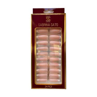 Imagem de Sabrina Sato Unhas Postiças Autocolantes Decoradas Formato Bailarina Ss2371-2 Com 24