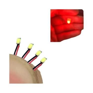 Imagem de Fio LED SMD Vermelho E Preto 40 Peças HO N OO Escala Pré-soldado Micro