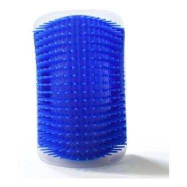 Imagem de Escova de Parede para Gatos com Massagem e Remoção de Pelos Inclui Erva de Gato e Kit de Fixação