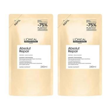 Imagem de Kit L'oréal Absolut Repair Shampoo Refil 240ml - 2pçs