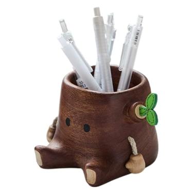 Imagem de Porta-Lápis - Suporte Em Formato De Tronco | Copo Organizador para Material de Escritório,Para Casa Escola Escritório Quarto Estudantes Homens Mulheres