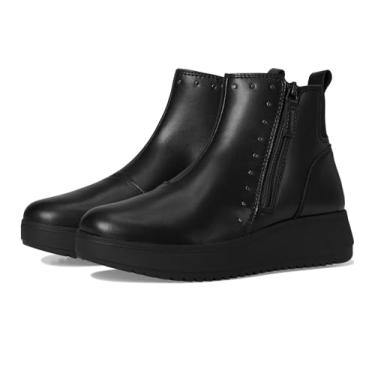 Imagem de Clarks Bota feminina Zylah Willow na altura do tornozelo, Couro preto, 42