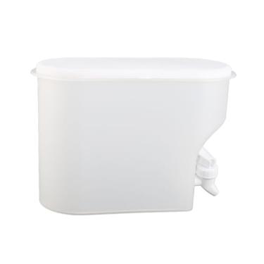 Imagem de Dispensador de bebidas de plástico, geladeira selada de 3,5 L PP vem com uma torneira, dispensadores modernos e simples de bebidas geladas de água fria, leite, limonada, recipiente para chá