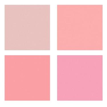 Imagem de 100 guardanapos de festa rosa gradiente rosa guardanapos de papel descartáveis 4 cores 16,5 cm jantar almoço coquetel guardanapos para dia dos namorados aniversário casamento chá de bebê suprimentos