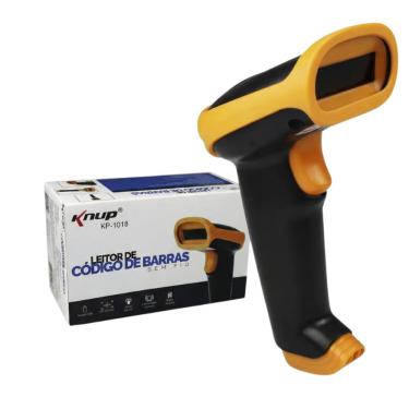 Imagem de Leitor de Código de Barras Laser sem Fio - Alcance 90m - Knup KP-1018A3
