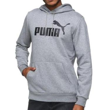 Imagem de Blusa Moletom Masculina Puma Essentials Cinza - 6825-Masculino