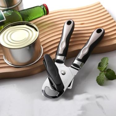 Imagem de Abridor de Lata Profissional, Aço Inox com Cabo Antiderrapante, Manual praticidade no ambiente de cozinha churrasco e bar