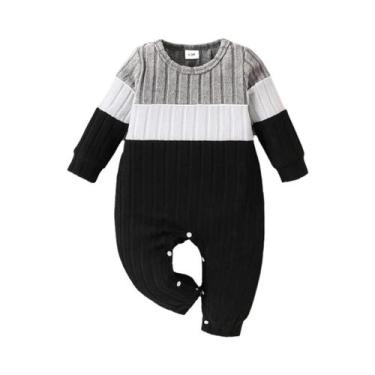 Imagem de Macacões De Outono Para Bebê Menino Recém-Nascido, 3 Cores, Manga Long