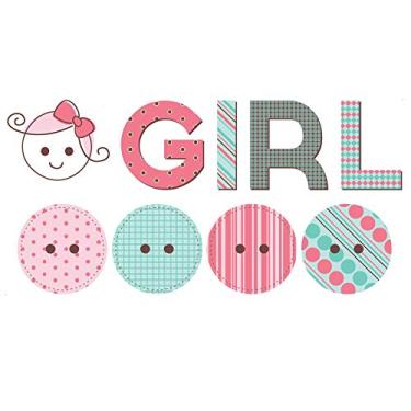 Imagem de Adesivo de Parede para Quarto de Bebê Girl