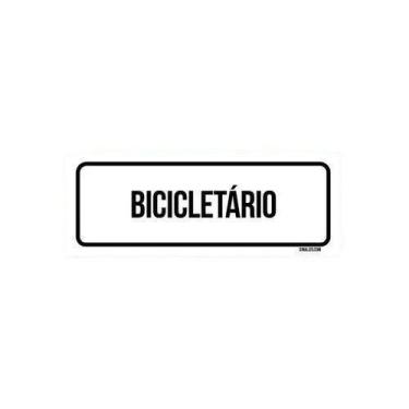 Imagem de Placa De Sinalização Setor - Bicicletário (23X9) - Sinalizo