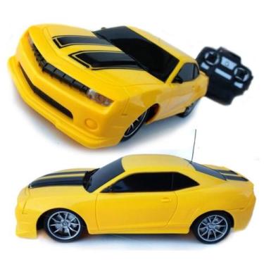 Imagem de Carrinho Controle Remoto Camaro Amarelo Sem Fio 7 funções - Tiger