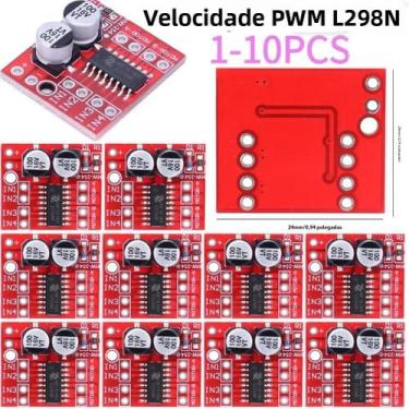 Imagem de Módulo Driver De Motor DC L298N Com Ponte H Dupla, Controle De Velocid