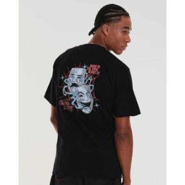 Imagem de Camiseta Regular Estampada - Face Masculina-Masculino