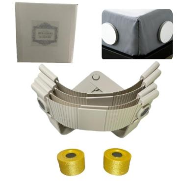 Imagem de Pacote com 4 suportes magnéticos para cama - aderência forte sem rugas - instalação sem elevação para todos os tamanhos de colchão (solteiro, Queen, King) - Lençóis de elástico e plano seguros