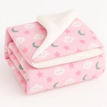 Imagem de Cobertor- Dupla face sherpa felpuda - Antialérgico(Estrela Rosa)